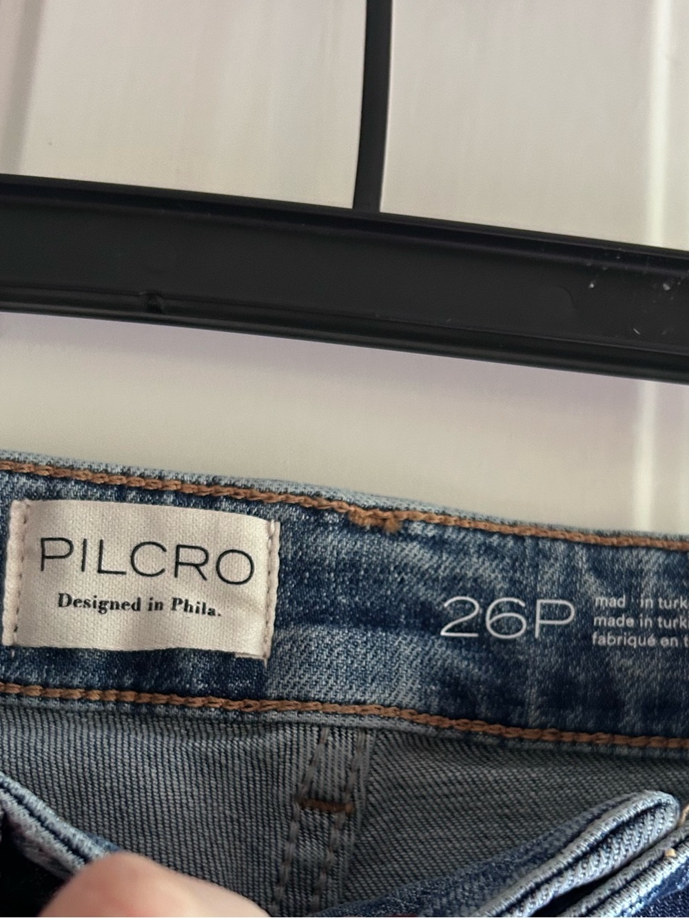 Pilcro Size 26P Petite Wide Leg Jeans Flap Pocket Stretch Denim NWOT - Picture 6 of 10